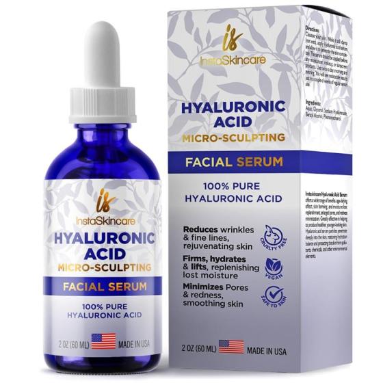 Hyaluronic Acid Anti-aging Serum for Face - 100% Pure Medical Formula ...