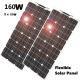 Sell Solarparts 2x80W 18V Mono Solar Kits 1000*500*3mm Flexible Solar Panel