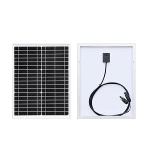 Wholesale gel seal: Tempered Glass 20Watt 18V Solar Panel System Battery Charger with Waterproof 10A 12V/24V PWM