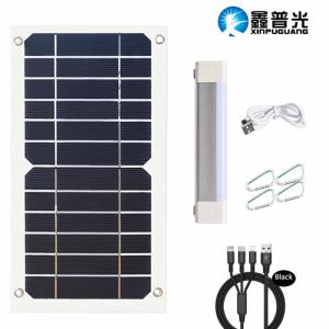 Wholesale solar light: Solar Panel 6W 5V USB Power Portable Outdoor Solar Cell Car Camping Light Lamp Bulb Phone Charger