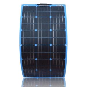 Wholesale battery: 18V/100W Matte PET Flexible Solar Panel for RV Marine Camping Out Door and Battery Charger