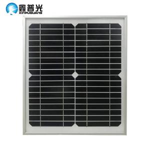 Wholesale aging: Glass Solar Panel 18V 10W 325 X280 X17mm Rear Junction Box 50X40MM 2m 18AG Wire