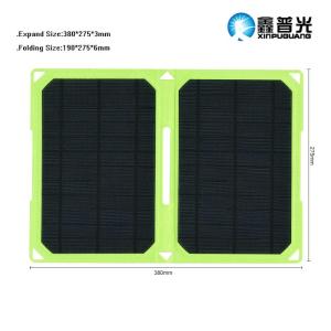 Wholesale chargers: Mono Portable Generator Foldable Solar Panel 6V 14W 190*275*6mm ETFE Camping Solar Charger