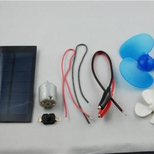 Wholesale plastice: Solar Panel DIY Kits for Educational with 3V/DC 250mASolar Panel Plastic Fan Motor and Clips
