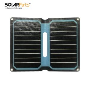 Wholesale camping lights: SunPower 5v10w 40x26x3mm ETFE Two Fold Folding Solar Panel with Light Blue for  Camping Traveling Hi
