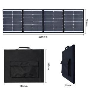 Wholesale camping trailer: Superior Quality 12V 80W Camping Solar Battery Charger with 2A USB Output Folding Solar Charger