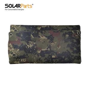 Wholesale high energy density: Sunpower Folding Bag 5V 20W 285x155mm White Back Panel Jungle Camouflage Dark