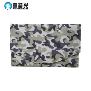 Wholesale double: V 21W Mono Solar Panel Folding Bag 3 Fold 290x195x3mm Camouflage with Black Tape and Double USB