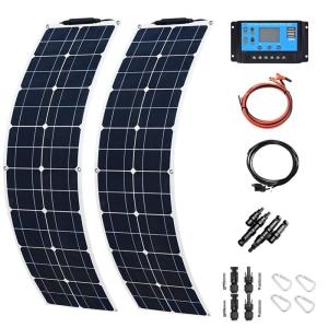Wholesale thin light box: 2x100W Mono Portable Generator Flexible Solar Panel 1050*540*3MM