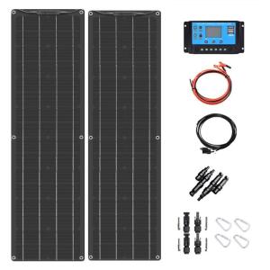 Wholesale solar emergency light: 2X 50Watt 12 Volt Extremely Flexible Monocrystalline Solar Panel   for RV, Boats, Roofs