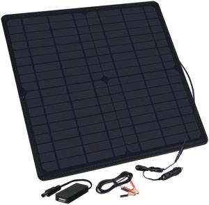 Wholesale cigarette lighters: 20W 18V Flexible Solar Panel with DC USB Applicable for Motor/Boat/LED