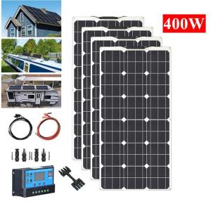 Wholesale elegant appearance: 400w 18V Solar Kits for  Battery Charger /Car /RV /Home /Outdoor Power Charging