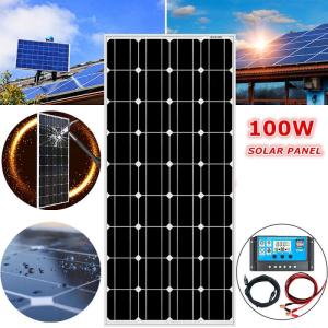 Wholesale control panel: 100w/18v Mono Solar Panels Controller Charger Battery for RV/Trailer/Camperva/Marine/Off-grid System