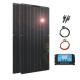 2pcs 100W Solar Power Bank Car Battery Charger System 18V Solar Panel Kit