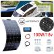 18V 100W 1030*525*3MM Flexible Solar Panel Kit Efficiency for Yacht