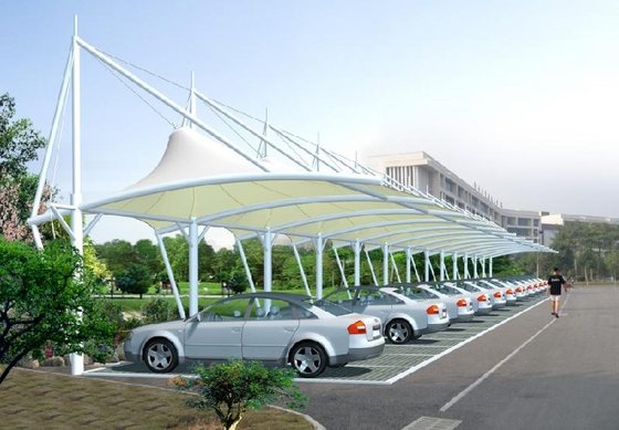 High Tensile PVC Membrane Structure for Car Parking Awning(id:9250537 ...