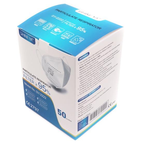 EU Ear Wearing ##FFP$2 @KN95## Breathable Trans-white Mask