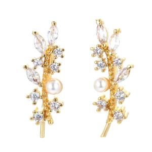 Wholesale Earrings: European Popular Fashion 18K Gold Style Long Drop Earrings Jewelry