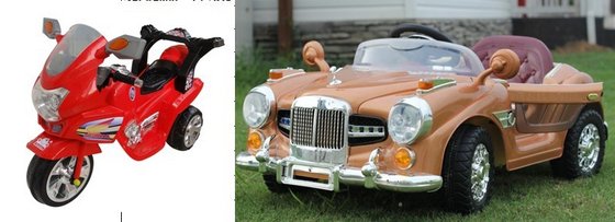 Car and Motorcycle for Children