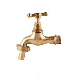 Wholesale brass basin tap: Polished Brass Water Tap/Brass Bibcock Good Quality Brass Taps Cold Water Basin Bibcock