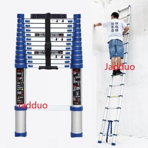 Wholesale m 1046: Blue Single Telescopic Ladder with Anti-slip Cushion