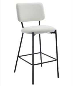 Wholesale luxury furniture: Factory Direct White Color Home Office Chair Luxury Furniture Artifical Teddy Dining Chair