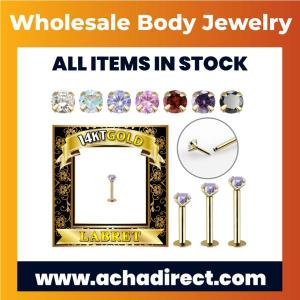 Wholesale top quality: Wholesale 14k Solid Gold Labrets