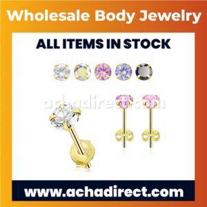 Wholesale 18k gold: Wholesale 925 Sterling Silver Ear Studs