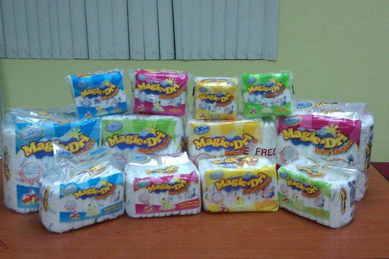 Magic dry diaper large hot sale price