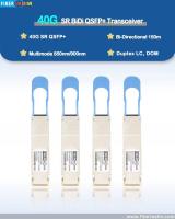 40GBASE-SR Bi-Directional QSFP+ 850/900nm 100m DOM LC MMF Optical Transceiver Module