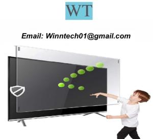 Wholesale lighting: Removable 32-75 Inch TV Screen Protector Hanging On Acrylic Anti Blue Light Filter