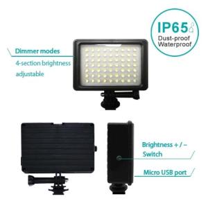 Wholesale evening: KINGBEST Water-Resistant Professional LED Video Light (50W), Built-in Power Bank