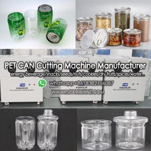 Wholesale pet jar: Semic PET Can Cutting Making Machine for Plastic PET Can Jar