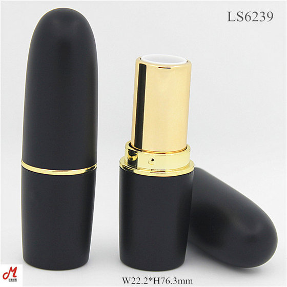 Black Plastic Lipstick Container Lipstick Tube