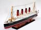 Cs0032p-RMS AQUITANIA WOODEN MODEL SHIP - OCEAN LINER HANDICRAFT MODEL