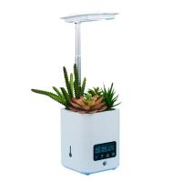 Creative Multifunction Indoor Smart Garden with LED Grow Light and Humidifier, Alarm Clock, Speaker