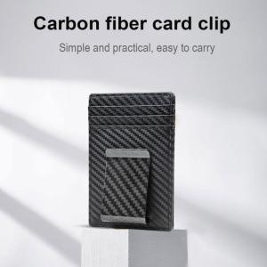 Wholesale men's wallet: Carbon Fiber Card Clip