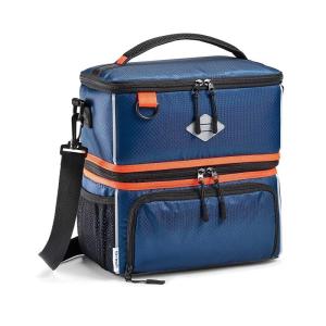 Wholesale sports bag: Dual Compartment Sport Cooler Insulated Lunch Bag