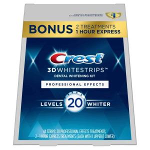 Wholesale packing: Crest 3D Whitestrips, Professional Effects, Teeth Whitening Strip Kit, 44 Strips (22 Count Pack)