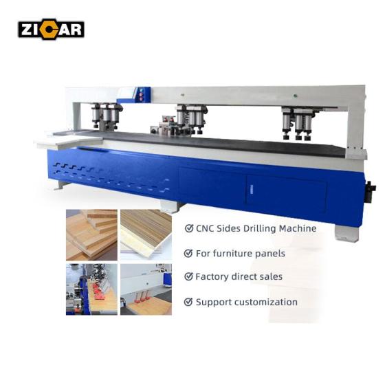 Zicar Horizontal Automatic CNC Side Hole Boring Drilling Machine for Wood Panel MDF 