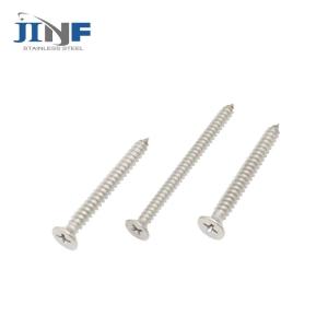 Wholesale steel screw: Stainless Steel 201 304 316 DIN7982 Flat Head Self Tapping Screw