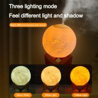 3D Globe Lamp Humidifier, Globe 880ml Humidifier 3 Colors USB LED Globe Light Night Light OEM/ODM 3
