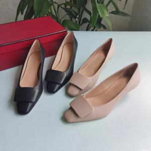 Wholesale high heeled shoes: New Style Luxury Comfortable Walking Formal Women Mid-heels 4.5cm Ladies High Heeled Pumps Shoes Cas