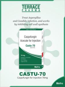 Wholesale used tube: Castu - 70 Injection (  Caspofungin Sodium for Injection 700 Mg  )