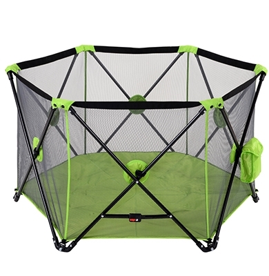 Hexagonal Lightweight Pop-up Playpen with Carry Bag for Indoor and ...