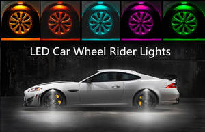 Wholesale led car wheel light: LED Car Wheel Laser Rider Lights X4pcs