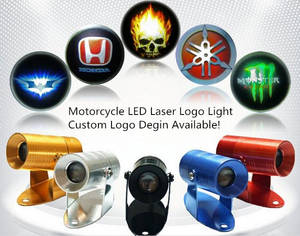 Wholesale custom logo design: LED Logo Laser Ghost Light for Motorcycles,Custom Logo Design Available!