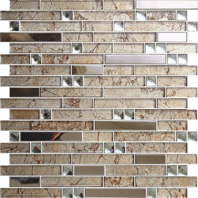 mosaic tile mirror glass beveled strip tiles ec21 material stone walls lilac foshan building