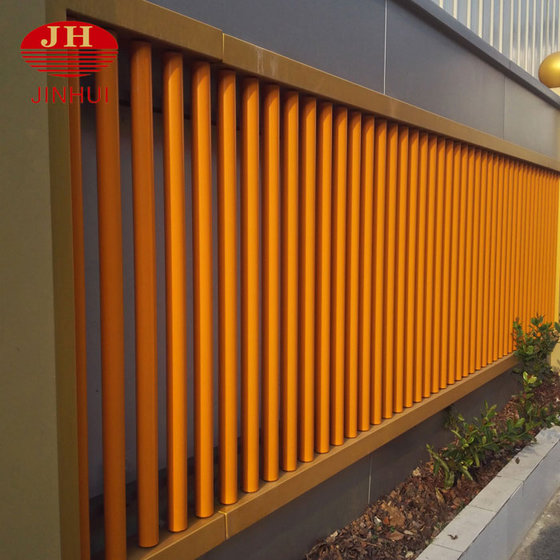 PVDF Coating Yellow Pipe Safety Fence/Security Handrail Fence(id ...