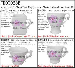Coffee/Tea Cup(Fresh Flower Decal Series 1)